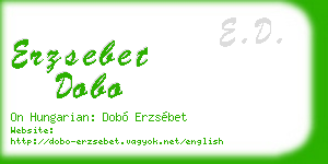 erzsebet dobo business card